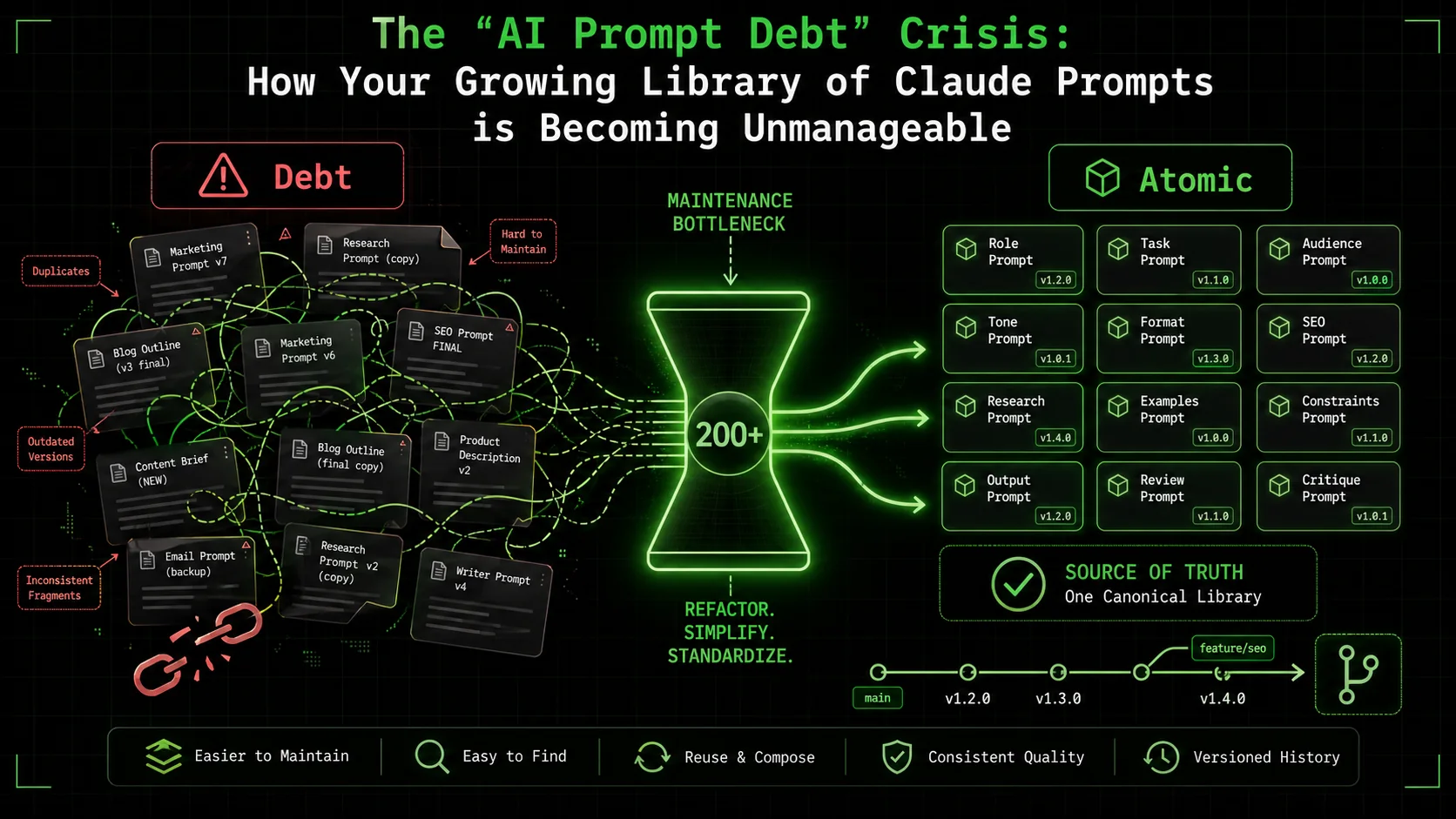 The 'AI Prompt Debt' Crisis: How Your Growing Library of Claude Prompts is Becoming Unmanageable