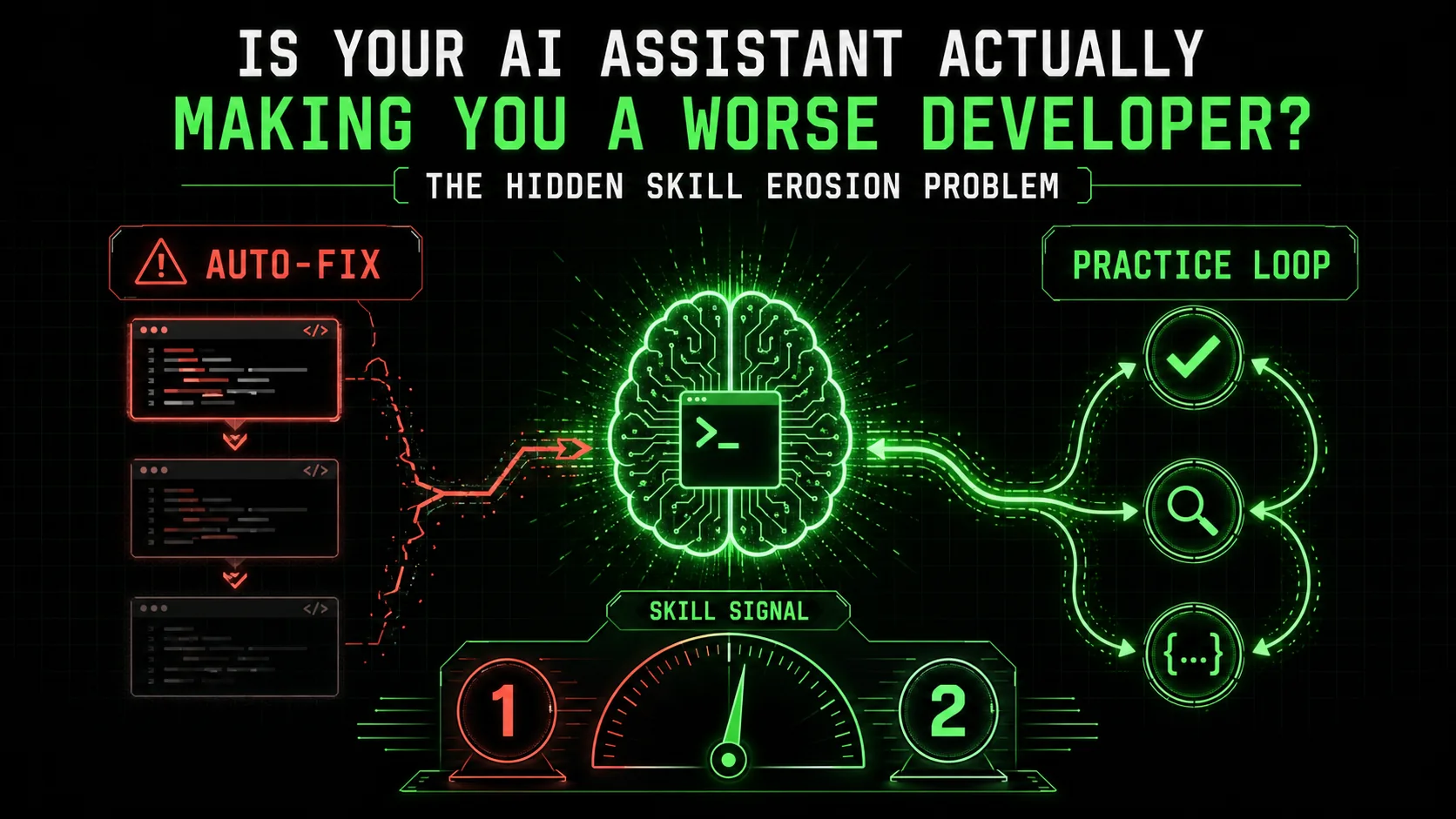 Is Your AI Assistant Actually Making You a Worse Developer? The Hidden Skill Erosion Problem