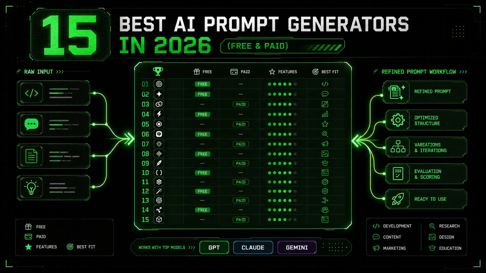 15 Best AI Prompt Generators in 2026 (Free & Paid)