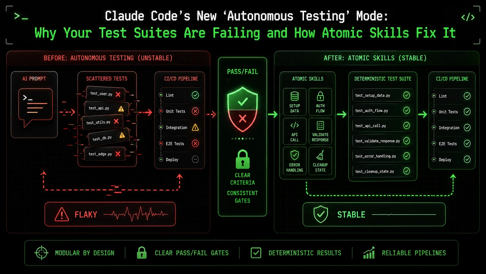 Claude Code's New 'Autonomous Testing' Mode: Why Your Test Suites Are Failing and How Atomic Skills Fix It