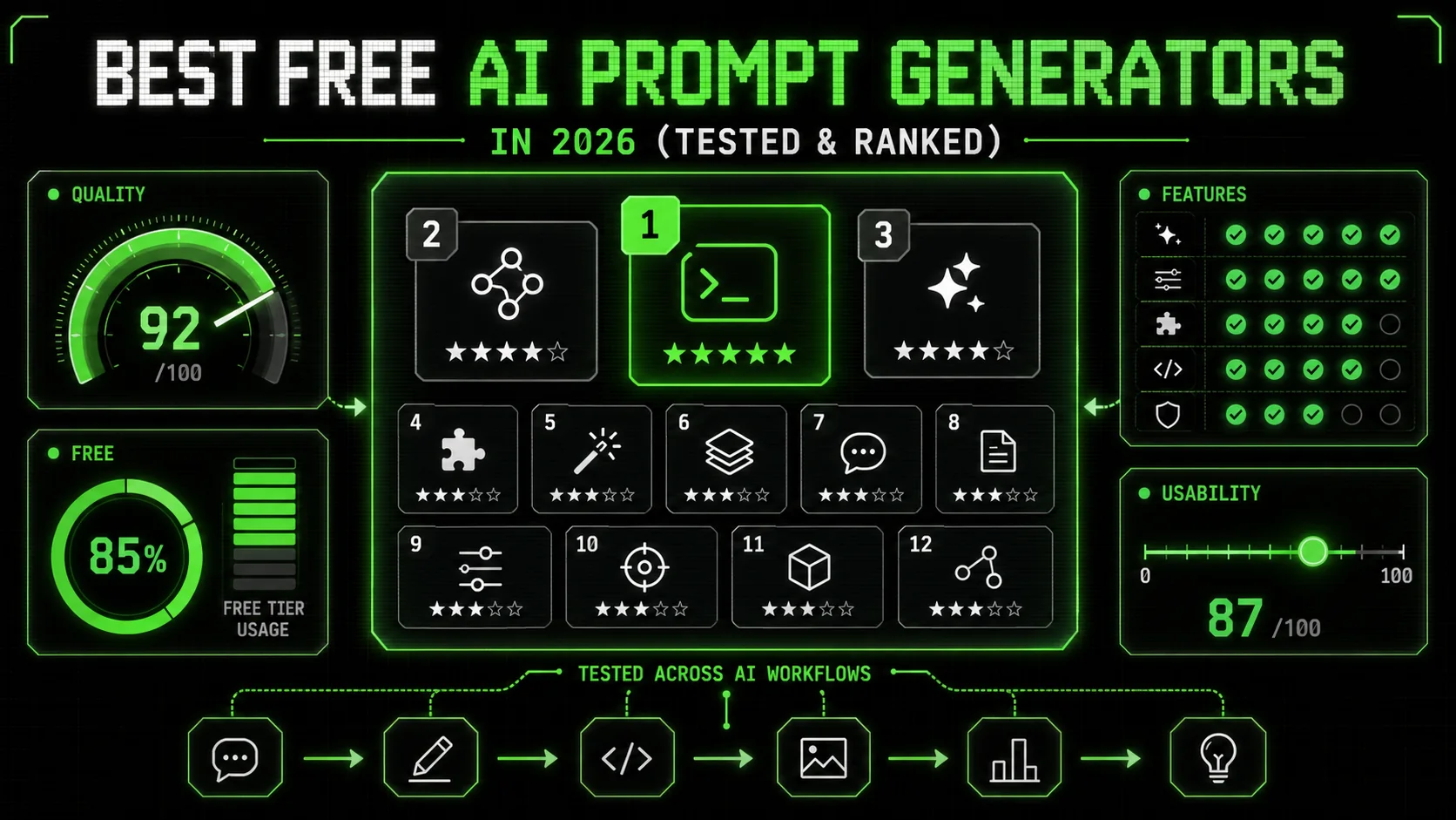 Best Free AI Prompt Generators in 2026 (Tested & Ranked)