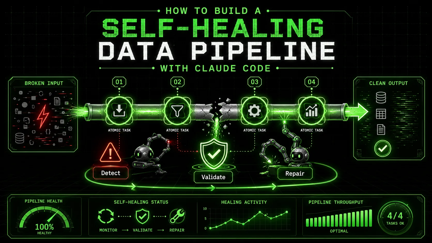 How to Build a Self-Healing Data Pipeline with Claude Code
