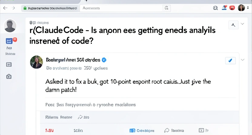 Screenshot of a Reddit thread from r/ClaudeCode titled 