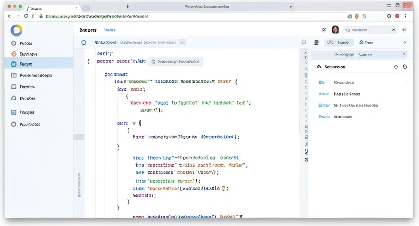 A frustrated developer facepalming as an AI chat interface outputs code that is technically correct but completely wrong for the UI context.