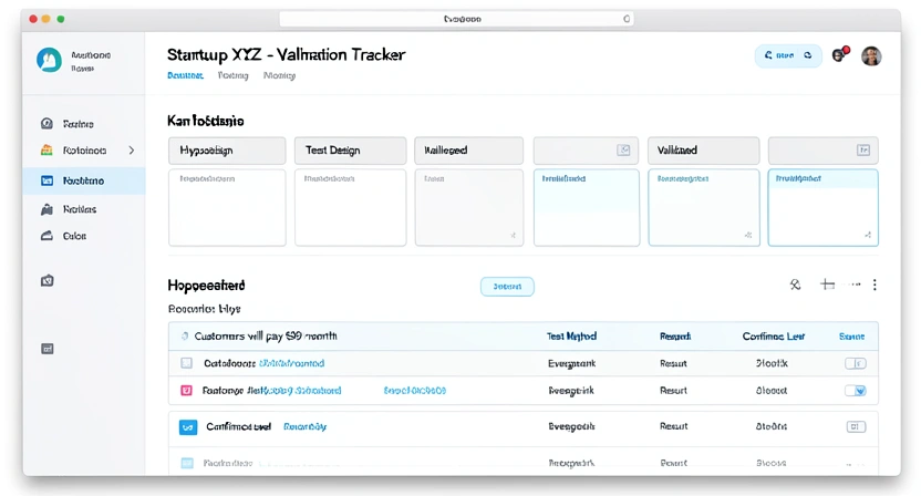 Screenshot of a Notion or Coda workspace showing a 
